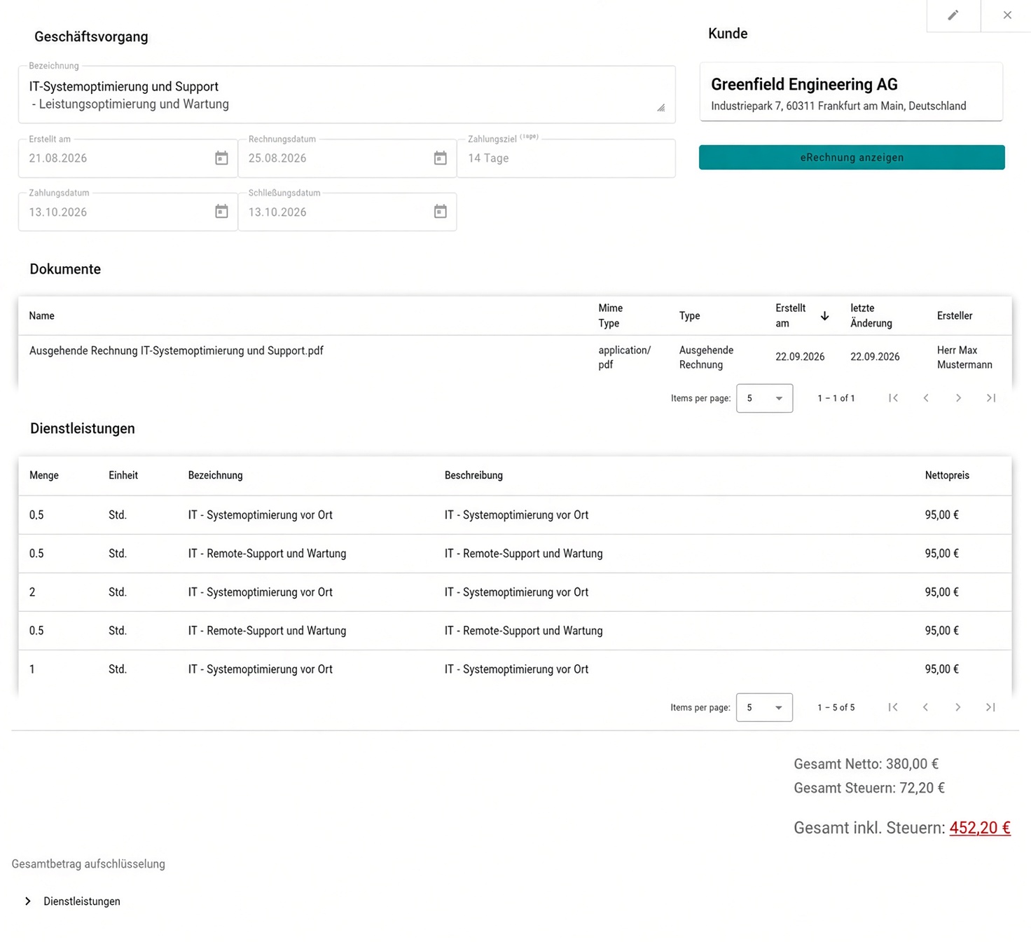 Auftragsverwaltung – Bild 1 von 1